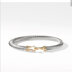 David Yurman Cable Classic Buckle Bracelet with 14K Gold, 5mm